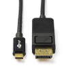 Καλώδιο Goobay USB-C σε DisplayPort Black (1,2 μέτρα) K010214137 - 1