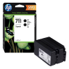 Μελάνι HP 711 (P2V31A) High Capacity Black 2-pack 055296 - 1