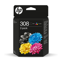 Πολυσυσκευασία HP 308 (6L6S6UE) μαύρο + έγχρωμο (πρωτότυπο) 055615