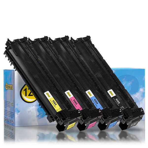 Προσφορά: Η έκδοση 123inκ αντικαθιστά το Toner HP 658X W2000X/W2001X/W2002X/W2003X Black + 3 Colours 4-pack 160857 - 1