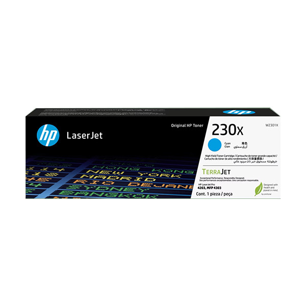 Cyan  Toner υψηλής χωρητικότητας HP 230X (W2301X) (αυθεντικό HP) 133062 Cyan  Toner υψηλής χωρητικότητας HP 230X (W2301X) (αυθεντικό HP) 133062 - 1