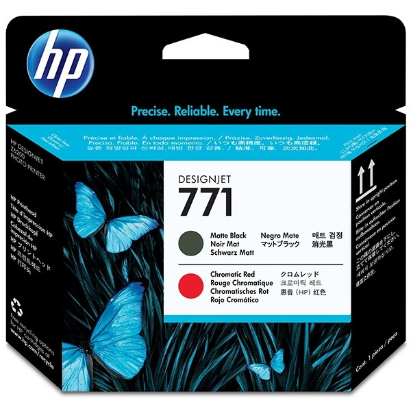 HP Printhead HP 771 (CE017A) Matte Black & Chromatic Red CE017A 044096 - 1