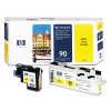 Printhead HP 90 (C5057A) Yellow & Printhead Cleaner 030615 - 1