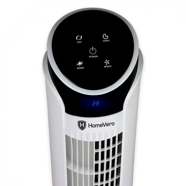 Ανεμιστήρας Πύργος HomeVero HV-DTF45W με Τηλεχειριστήριο 103cm 45W Λευκός 570434 - 3