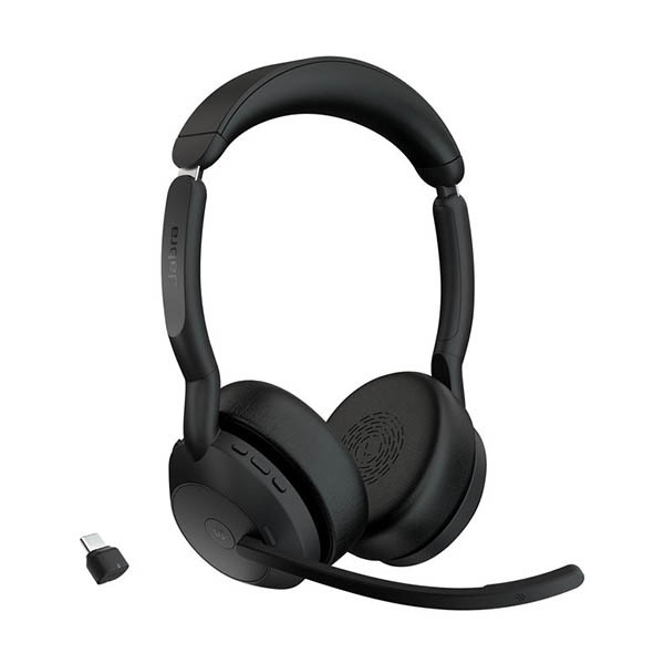 Headset Jabra Evolve2 55 MS Stereo Link 380c Black 25599-999-899 401074 - 1