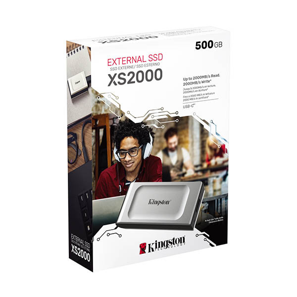 Εξωτερικός SSD Δίσκος Kingston XS2000 500GB USB 3.2 Silver SXS2000/500G 255015 - 3