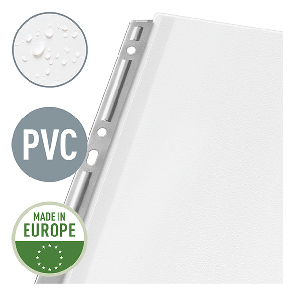 Θήκη Leitz Premium Α4 Διάφανής με Μεταλλική Ταινία 11 οπών 170 micron 3τμχ 202525 - 2