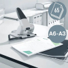 Περφορατέρ Βαρέως Τύπου Leitz 5180 Ασημί 2 οπών (65 φύλλα) 211396 - 3