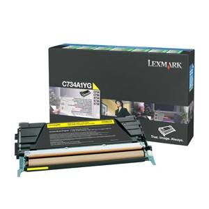 Lexmark Κίτρινο Toner Lexmark C734A1YG (γνήσιο Lexmark) C734A1YG 037074 - 1
