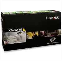 Lexmark Κίτρινο Toner Lexmark X746A1YG (γνήσιο Lexmark) X746A1YG 037226