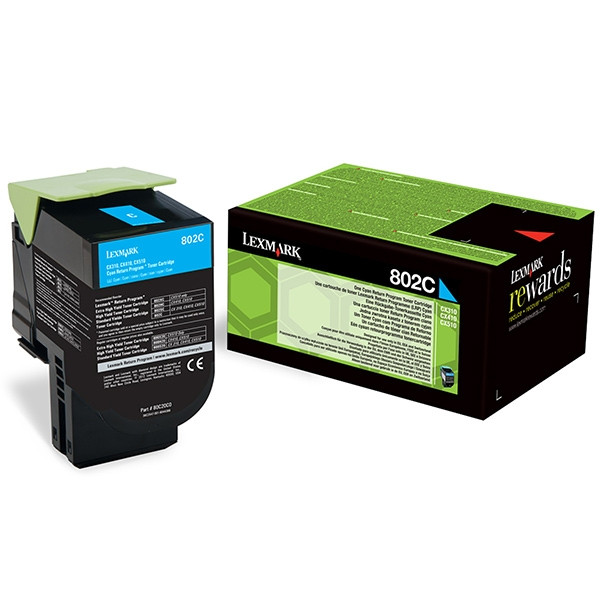 Lexmark Κυανό Toner Lexmark 802C (80C20C0) (αυθεντικό Lexmark) 80C20C0 037278 - 1