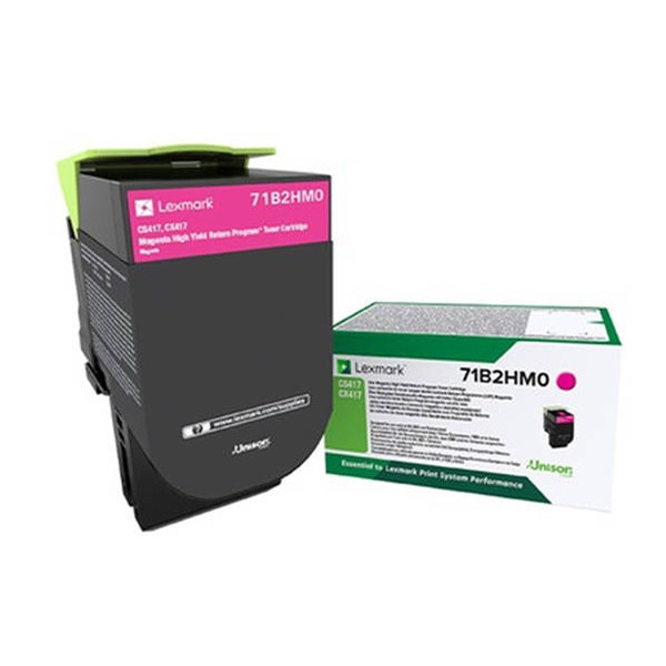 Lexmark Ματζέντα  Toner υψηλής χωρητικότητας Lexmark 71B2HM0 (αυθεντικό Lexmark) 71B2HM0 037752 - 1