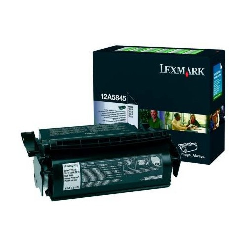 Lexmark Μαύρο τόνερ υψηλής χωρητικότητας Lexmark 12A5845 (γνήσιο Lexmark) 12A5845 034198 - 1