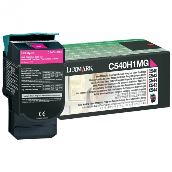 Lexmark Τόνερ ματζέντα υψηλής χωρητικότητας Lexmark C540H1MG (αυθεντικό Lexmark) C540H1MG 037020 - 1