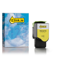 Lexmark 78C2UY0 κίτρινο Toner εξαιρετικά υψηλής χωρητικότητας (123ink) 78C2UY0C 037899