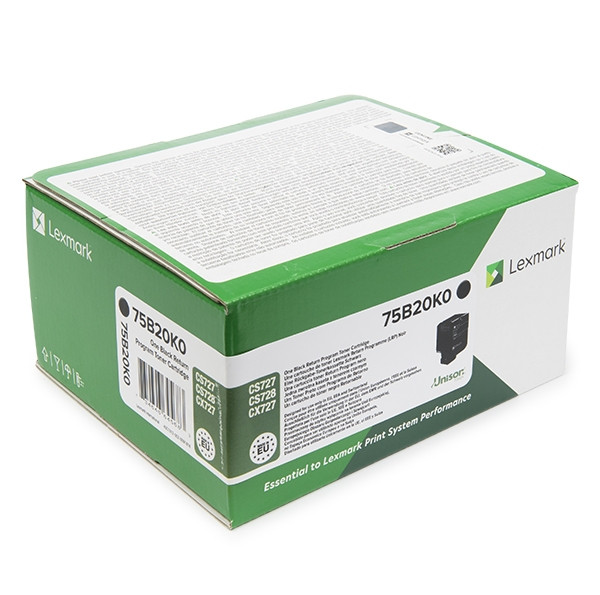 Lexmark Black toner Lexmark 75B20K0 (πρωτότυπο) 75B20K0 037758 - 1