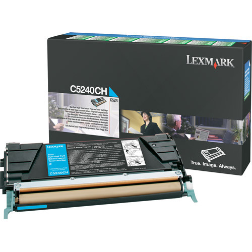 Cyan Toner υψηλής χωρητικότητας Lexmark C5240CH (αυθεντικό) 034690 - 1
