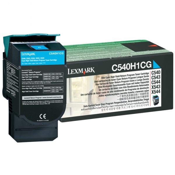Cyan Toner υψηλής χωρητικότητας Lexmark C540H1CG (αυθεντικό Lexmark) 037018 - 1