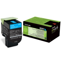 Cyan Toner Lexmark 802C (80C20C0) (αυθεντικό Lexmark) 037278