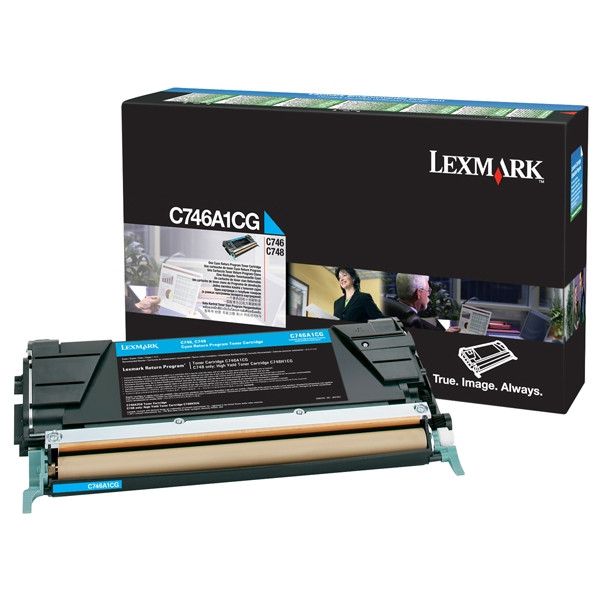 Cyan Toner Lexmark C746A1CG (αυθεντικό Lexmark) 037208 - 1