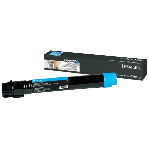 Cyan Toner Lexmark X950X2CG (αυθεντικό Lexmark) 037176 - 1