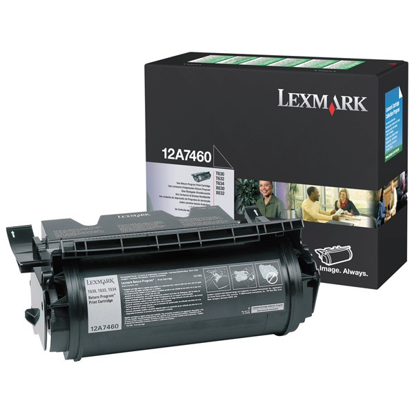 Toner Lexmark 12A7460 Black 034120 - 1