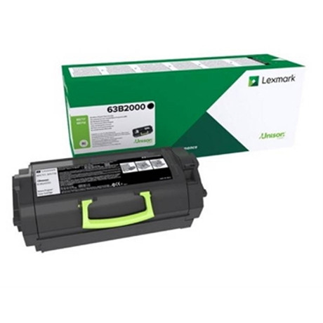 Toner Lexmark 63B2000 Black 037774 - 1