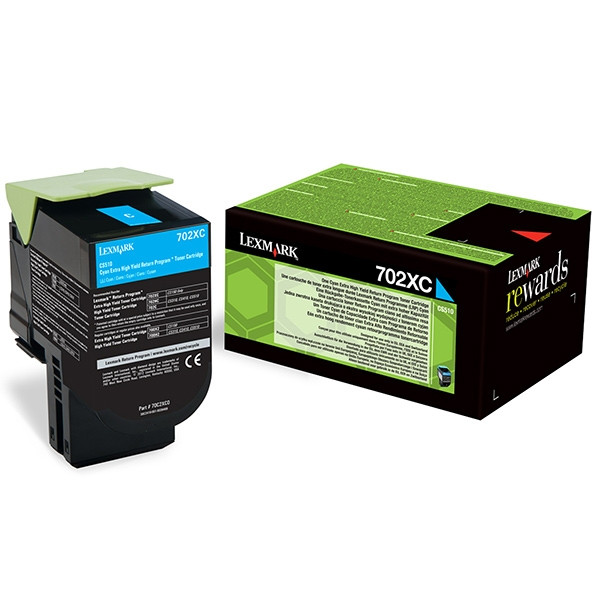 Toner  Lexmark 702XC (70C2XC0) Extra High Capacity Cyan 037256 - 1