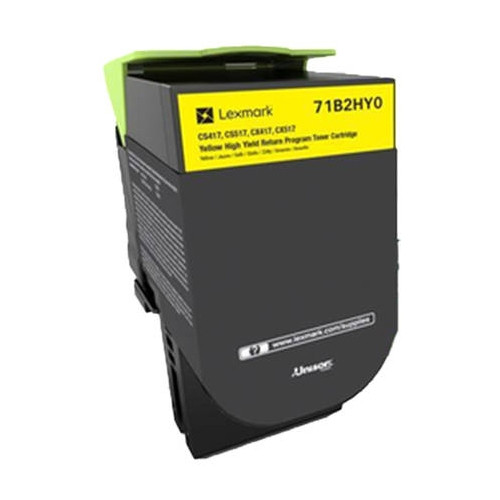 Toner Lexmark 71B2HY0 High Capacity Yellow 037754 - 1