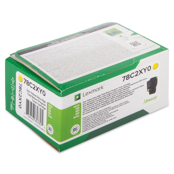Toner Lexmark 78C2XY0 Extra High Capacity Yellow 037890 - 1