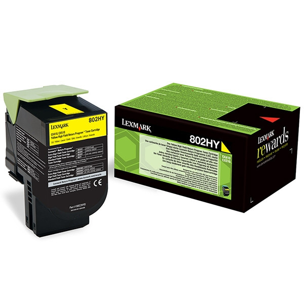 Toner Lexmark 802HY (80C2HY0) High Capacity Yellow 037298 - 1