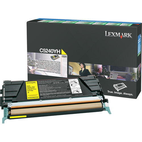 Toner Lexmark C5240YH High Capacity Yellow 034700 - 1