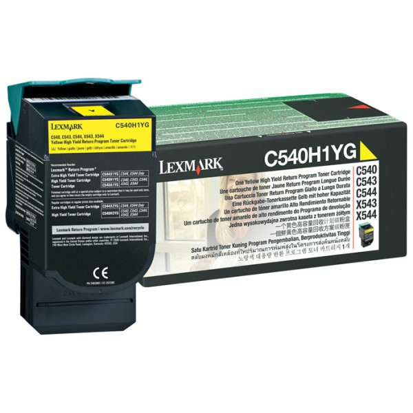 Toner Lexmark C540H1YG High Capacity Yellow 037022 - 1
