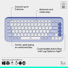 Πληκτρολόγιο Logitech Pop Icon Keys Bluetooth Lilac/Off White 920-013074 570159 - 5