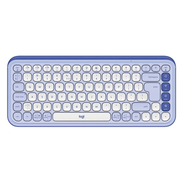 Πληκτρολόγιο Logitech Pop Icon Keys Bluetooth Lilac/Off White 920-013074 570159 - 1
