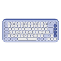 Πληκτρολόγιο Logitech Pop Icon Keys Bluetooth Lilac/Off White 920-013074 570159