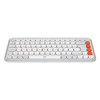 Πληκτρολόγιο Logitech Pop Icon Keys Bluetooth Off White/Orange 920-013072 570158 - 2
