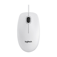 Ποντίκι Logitech B100 Λευκό με καλώδιο 828099