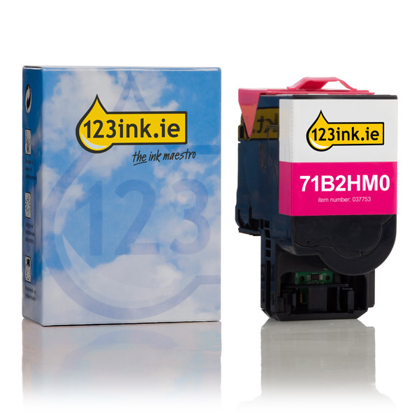 Magenta  Toner υψηλής χωρητικότητας Lexmark 71B2HM0 (123ink) 037753 - 1