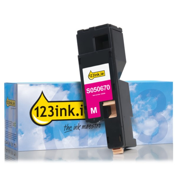Magenta  Toner Epson S050670 (123ink) 028269 - 1