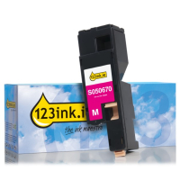Magenta  Toner Epson S050670 (123ink) 028269