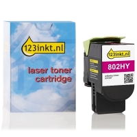 Magenta  Toner Lexmark 802HM (80C2HM0) υψηλής χωρητικότητας (123ink) 037297