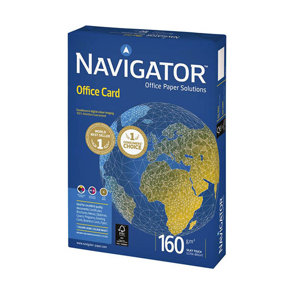 Επαγγελματικό Χαρτί Εκτύπωσης Navigator (Office Card) A4 160gr 250 Φύλλα 425228 - 1