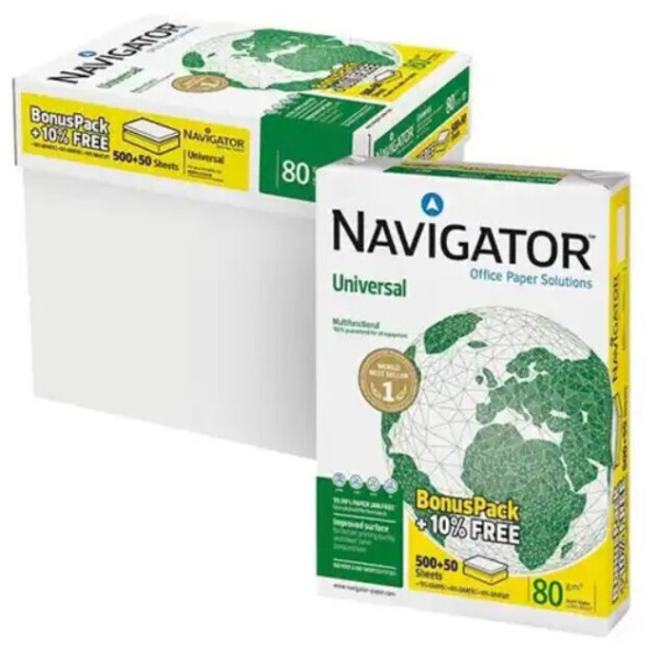 Χαρτί Εκτύπωσης Navigator Bonus Pack A4 80gr 5 x 500+50 Φύλλα 570049 - 1
