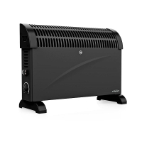 Θερμαντήρας Nedis με θερμοπομπό (2000W, δωμάτια έως 25 τ.μ., μαύρο) K170101175