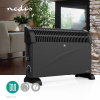 Θερμαντήρας Nedis με θερμοπομπό (2000W, δωμάτια έως 25 τ.μ., μαύρο) K170101175 - 2