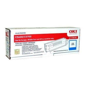 Cyan Toner OKI 43381907 (γνήσιο OKI) 035830 - 1