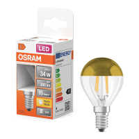 Λάμπα LED Osram E14 Filament P45 Gold Mirror 2700K 4W (34W) LOS01697