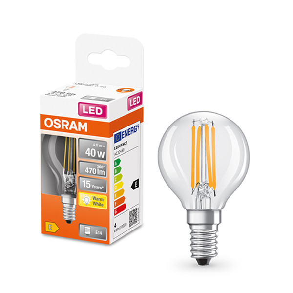 Λάμπα LED Osram E14 P45 Clear Filament 4W (40W) 2700K LOS00188 - 1