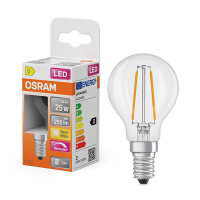 Λάμπα LED Osram E14 P45 Clear Filament Dimmable 2700K 1.8W (25W) LOS01869